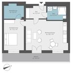 Miete 2 Schlafzimmer wohnung von 61 m² in Dresden