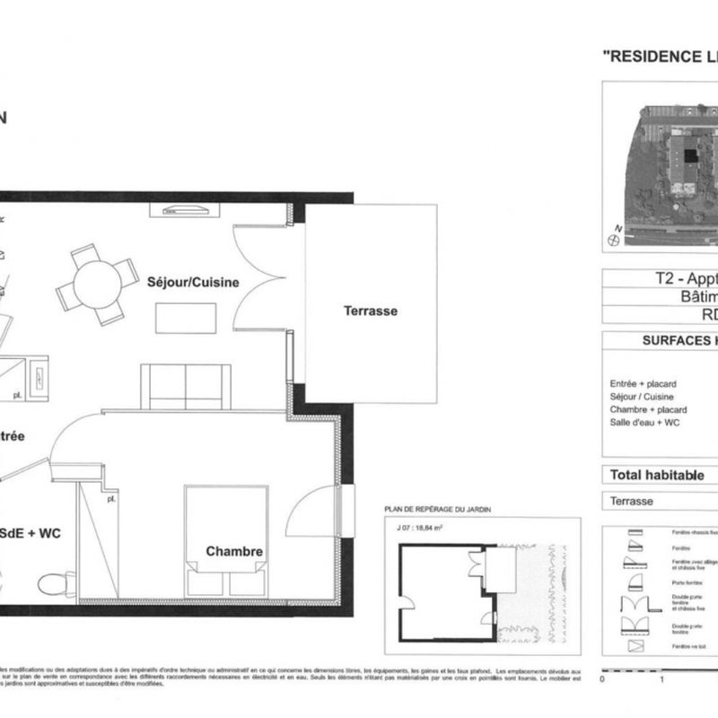 Appartement 38.99 m² - 2 Pièces - Tournefeuille (31170) Plaisance-du-Touch
