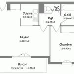 Appartement de 42 m² avec 2 chambre(s) en location à ORLEANS