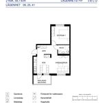 Rent 2 bedroom apartment of 54 m² in Luleå