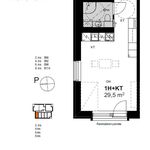 Rent 1 bedroom apartment of 29 m² in Helsinki