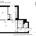 Rent 2 bedroom apartment of 56 m² in Kartano,