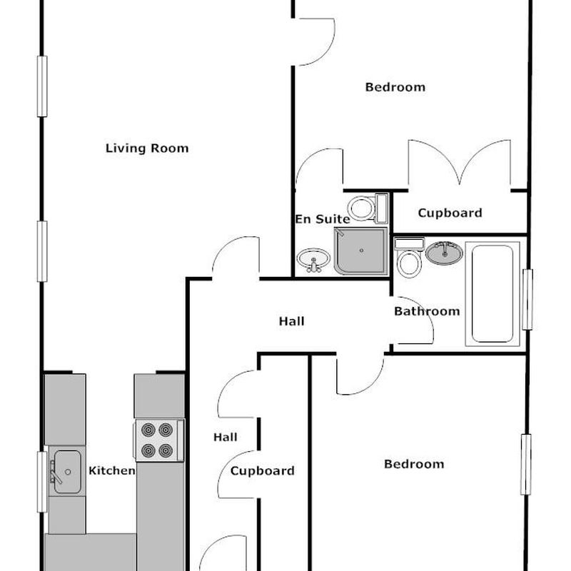 2 bedroom flat to rent Worth