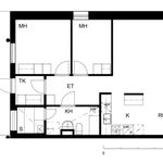 3 huoneen asunto 67 m² kaupungissa Vaasa