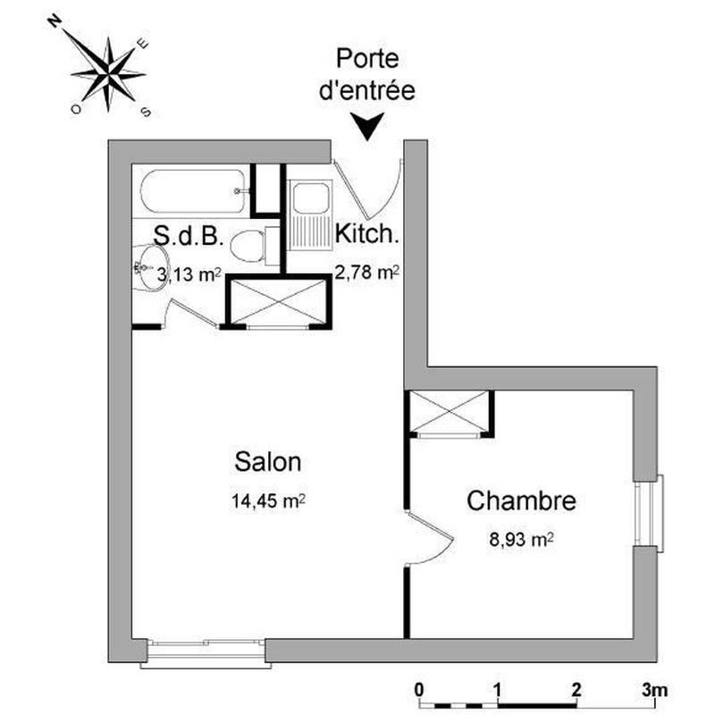 Appartement 2 pièces - 29m² - VILLERS LES NANCY Villers-lès-Nancy