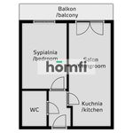 Rent 2 bedroom apartment of 42 m² in Poznan