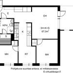 Rent 3 bedroom apartment of 67 m² in Tampere