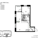 Rent 2 bedroom apartment of 43 m² in Turku