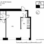 Rent 2 bedroom apartment of 37 m² in Helsinki