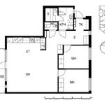 Rent 3 bedroom apartment of 78 m² in Herttoniemi
