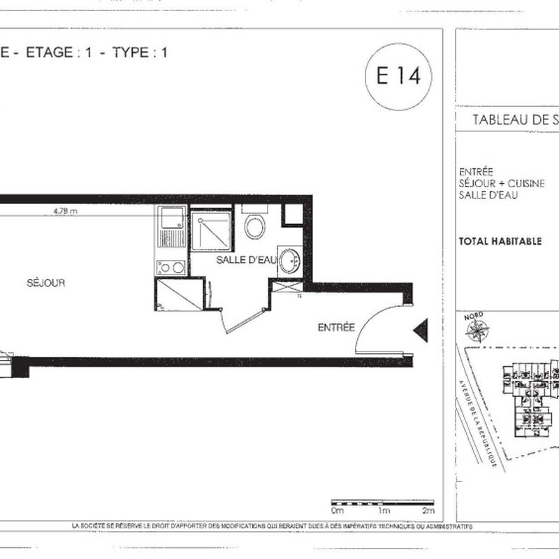 Appartement 1 pièce - 22m² - ISLE