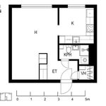 Vuokraa 1 makuuhuoneen asunto, 34 m² paikassa Lahti