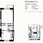 Rent 1 bedroom apartment of 42 m² in Hyvinkää
