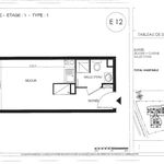 Appartement de 21 m² avec 1 chambre(s) en location à LIMOGES