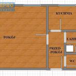 Rent 1 bedroom apartment of 45 m² in Kraków