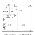 Rent 1 bedroom apartment of 32 m² in Flen