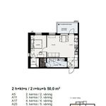 Vuokraa 2 makuuhuoneen asunto, 50 m² paikassa Vaasa