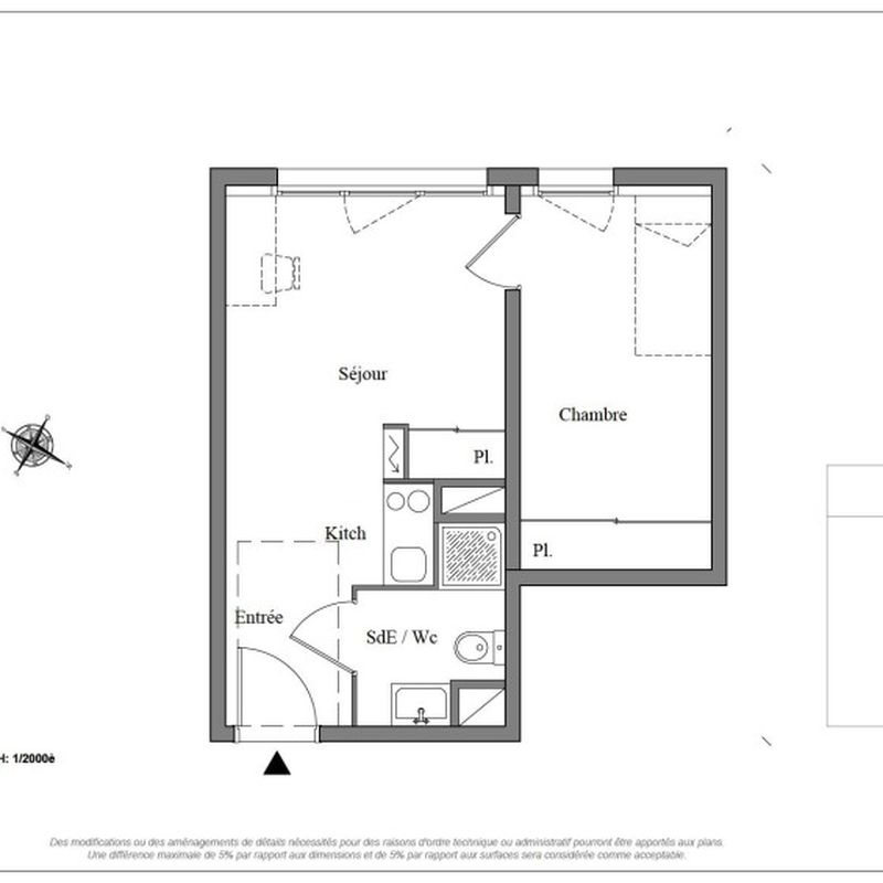 Appartement 2 pièces - 29m² - AUZEVILLE TOLOSANE Auzeville-Tolosane