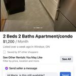  appartement avec 2 chambre(s) en location à Windsor