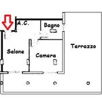 Affitto 2 camera appartamento di 71 m² in Ladispoli