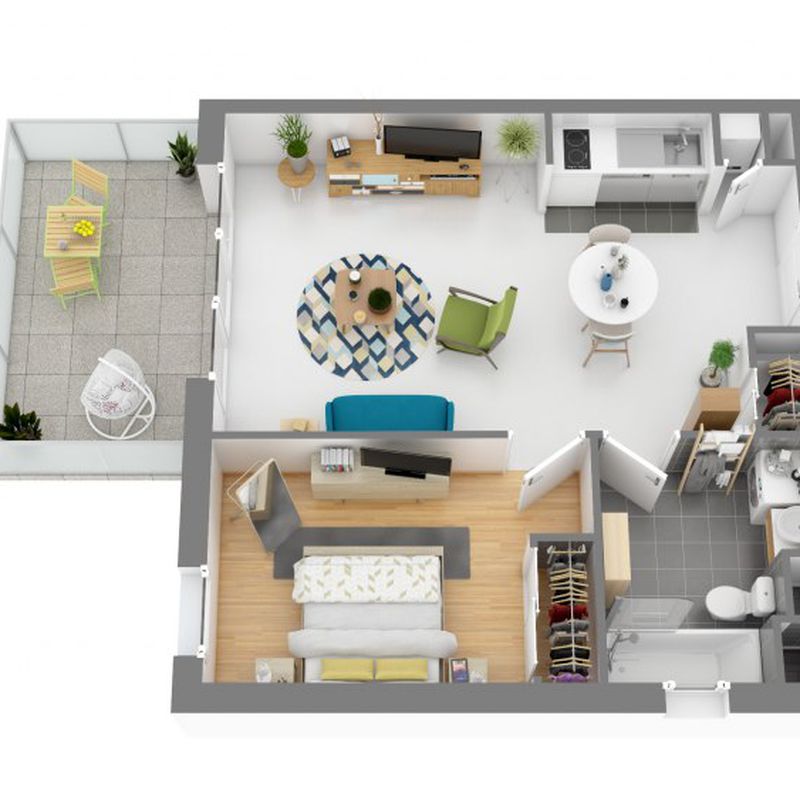 Location appartement  pièce LESPINASSE 62m² à 635.29€/mois - CDC Habitat