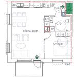 Rent 2 bedroom apartment of 50 m² in Boden