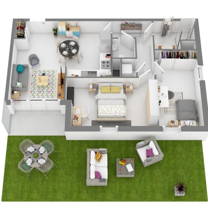 Location appartement  pièce ORANGE 45m² à 507.04€/mois - CDC Habitat