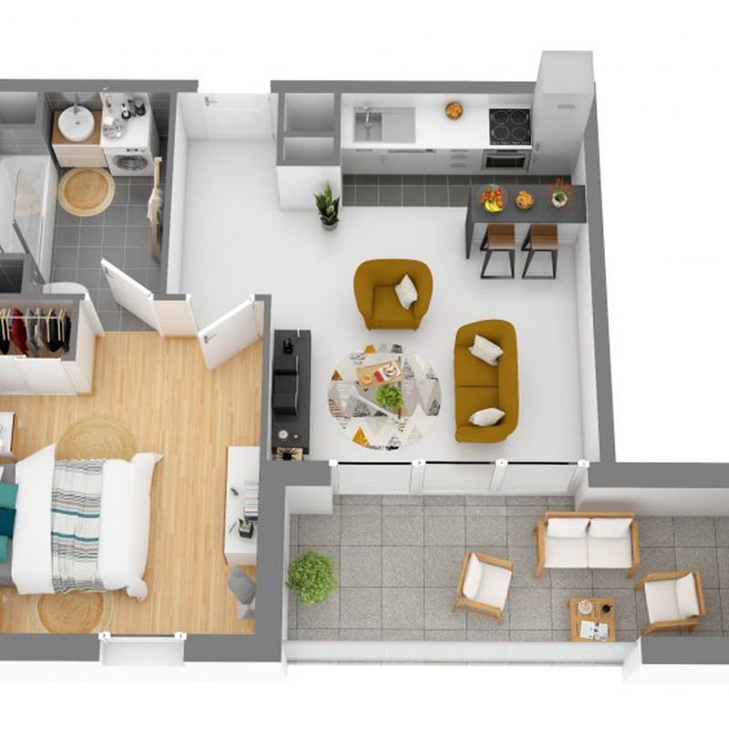 Location appartement  pièce TOULOUSE 41m² à 568.08€/mois - CDC Habitat Bleriot