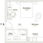 Miete 1 Schlafzimmer wohnung von 25 m² in Wolfsburg