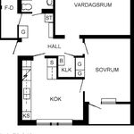 Rent 2 bedroom apartment of 65 m² in Orrefors