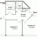 Rent 3 bedroom apartment of 58 m² in Orléans