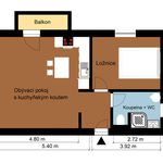 Rent 2 bedroom apartment of 51 m² in Vochov
