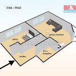 Pronajměte si 1 ložnic/e byt o rozloze 53 m² v Náchod