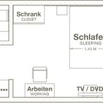 Rent 1 bedroom apartment of 22 m² in Frankfurt am Main