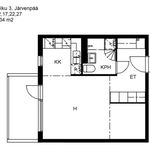 Vuokraa 1 makuuhuoneen talo, 34 m² paikassa Järvenpää