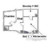 Appartement de 36 m² avec 2 chambre(s) en location à Claix