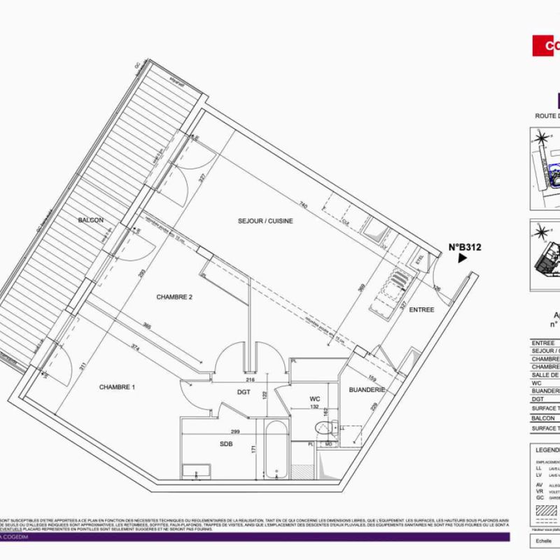 Location appartement  pièce TALENCE 73m² à 997.43€/mois - CDC Habitat