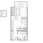Rent 1 bedroom apartment of 323 m² in Plzeň