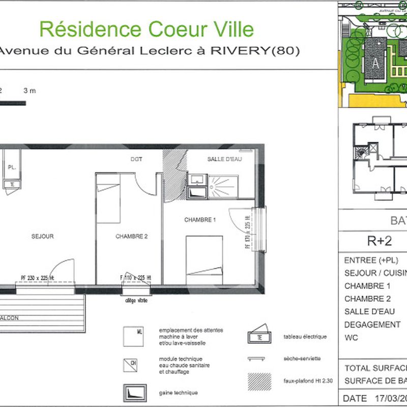 Location T3 -
 63 m²
 - Rivery 80136