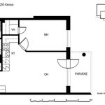 Rent 2 bedroom apartment of 48 m² in Kerava
