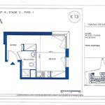 Appartement de 21 m² avec 1 chambre(s) en location à Isle