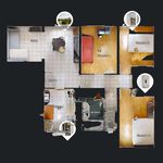 Appartement de 67 m² avec 4 chambre(s) en location à Talence