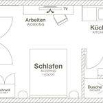 Miete 1 Schlafzimmer studentenwohnung von 37 m² in Hamburg
