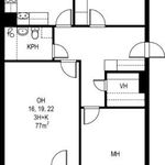 Vuokraa 1 makuuhuoneen asunto, 77 m² paikassa Loviisa