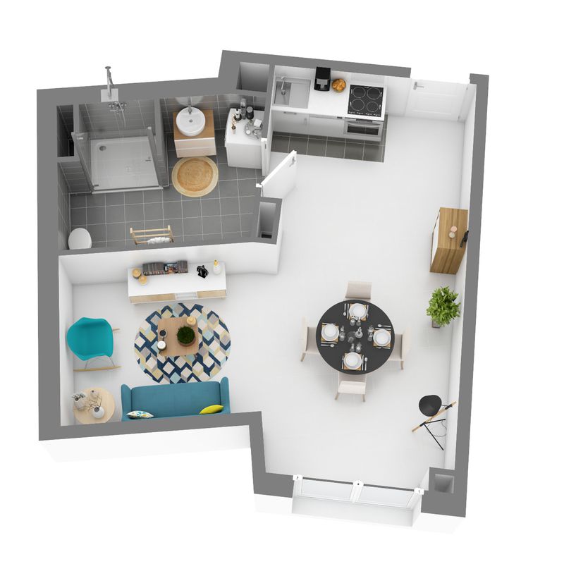 Location appartement  pièce NOTRE DAME DE BONDEVILLE 68m² à 743.42€/mois - CDC Habitat Notre-Dame-de-Bondeville