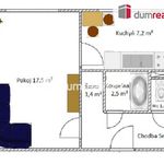 Pronajměte si 1 ložnic/e byt o rozloze 34 m² v Vlašim