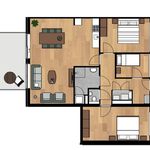 Huur 1 slaapkamer appartement van 98 m² in Beverwijk