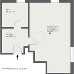 Miete 1 Schlafzimmer wohnung von 36 m² in Weiz