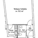 Miete 1 Schlafzimmer wohnung von 38 m² in Dresden