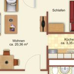 Rent 1 bedroom apartment of 36 m² in Chemnitz